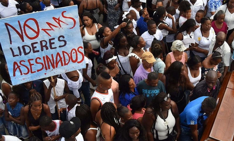 Una multitud puebla las calles de Colombia en la primera jornada de protestas del año