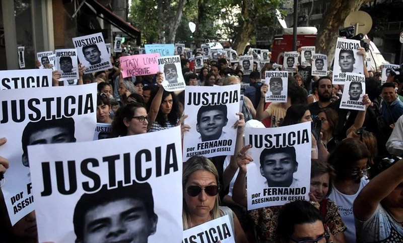 Familiares y amigos de Fernando Báez Sosa se movilizaron en pedido de justicia