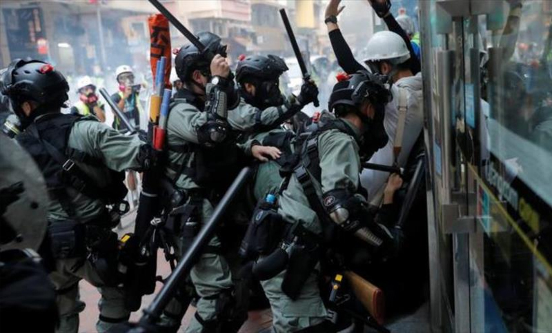 Hong Kong criticó a un sindicato público por sus reclamos contra la represión policial