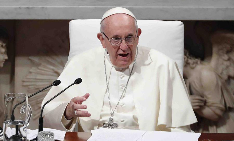 El papa pidió «condenar firmemente toda forma de antisemitismo»