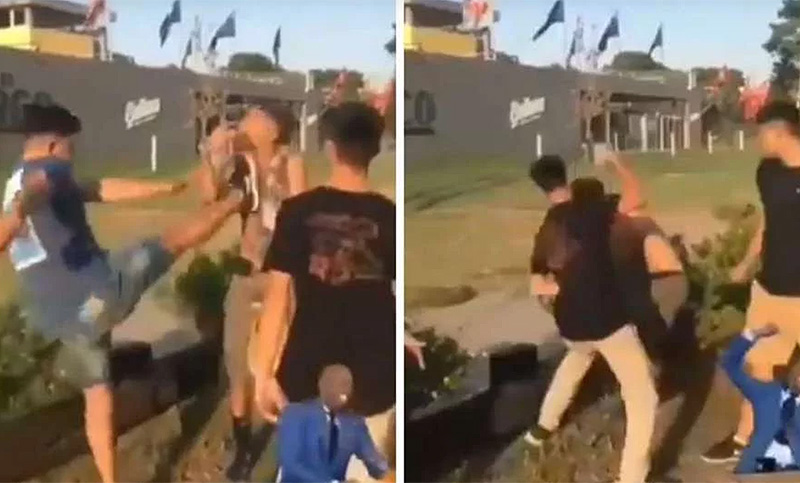 Apareció un nuevo video de otro chico de 19 años agredido por tres jóvenes