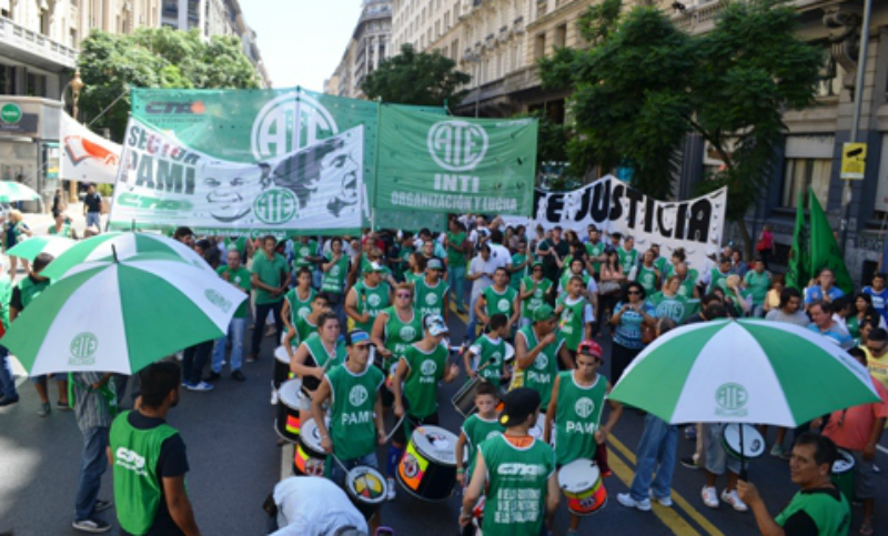 ATE Capital Federal reclamó paritarias y el pagó de la cláusula gatillo de 2019