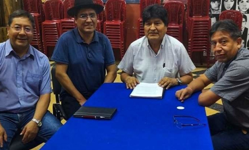 Evo Morales proclamó a Arce-Choquehuanca como la fórmula del MAS para las elecciones de mayo