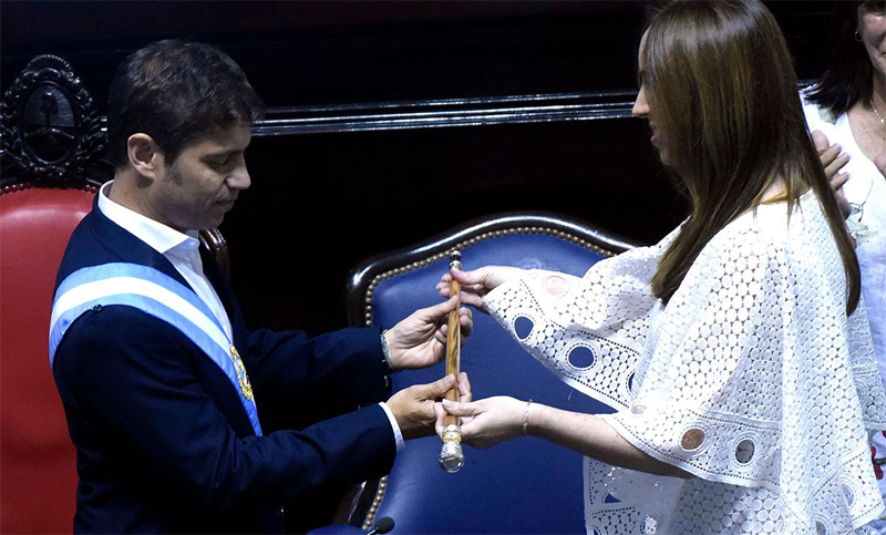 Kicillof afirmó que Vidal dejó en Buenos Aires «una situación financiera insostenible»