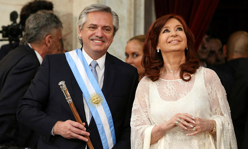 Fernández: «Tengo la tranquilidad de tener a Cristina a mi lado»