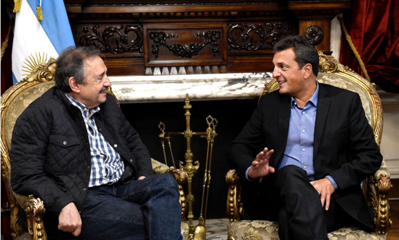 Massa recibió a Ricardo Alfonsín como flamante embajador en España