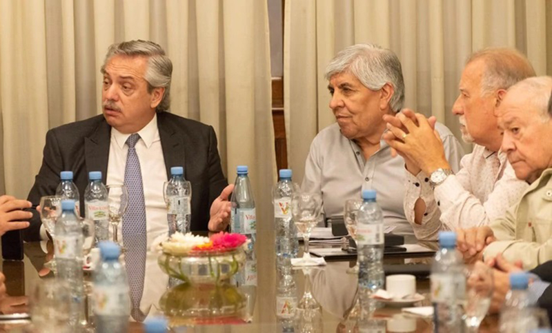 Hugo Moyano se reunió con Alberto Fernández
