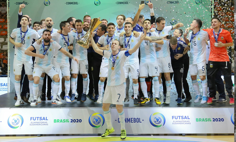Argentina campeón de la Eliminatoria Sudamericana de Futsal tras vencer a Brasil 3 a 1 en la final