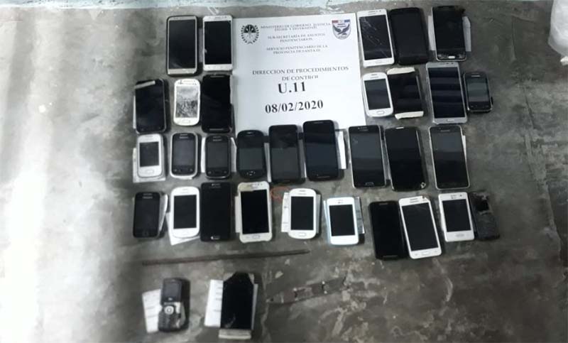Requisa en Piñero: 32 celulares secuestrados