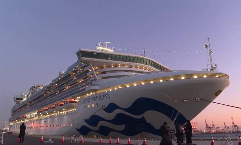 Un argentino con coronavirus en el crucero en Japón