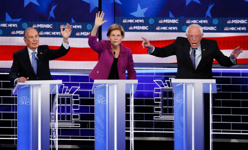 Las primarias demócratas explotan contra Bloomberg en el debate de Las Vegas