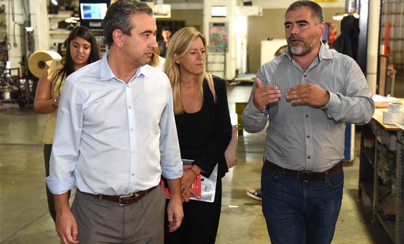 Javkin visitó el Parque Industrial Oeste y dialogó con empresarios