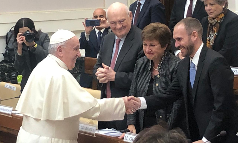 El Papa le pidió a la jefa del FMI que no se les exija «sacrificios insoportables» a los países