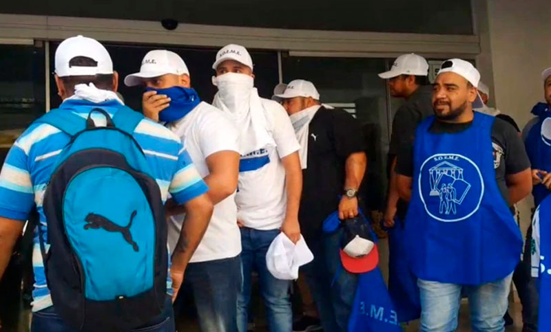 Incidentes en la sede porteña del Soeme por una interna gremial