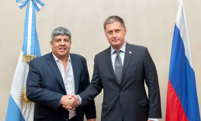 Pablo Moyano se reunió con el embajador ruso en Argentina