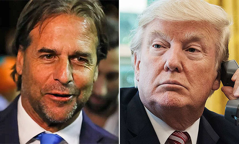 Lacalle Pou tuvo su primera conversación con Trump