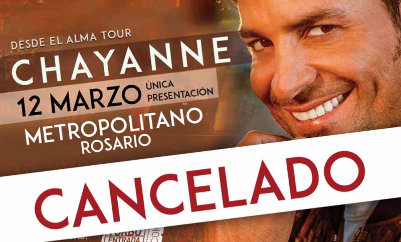 Se canceló el show de Chayanne en Rosario