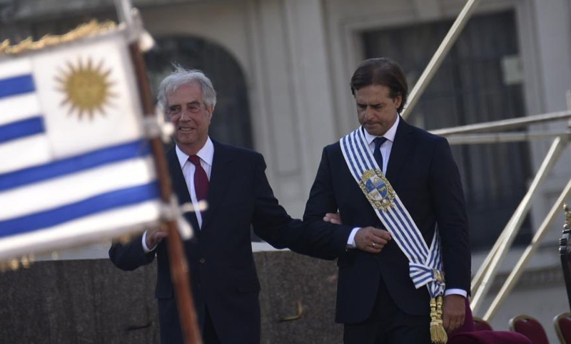 Lacalle Pou asumió como presidente de Uruguay tras 15 años de gobierno frenteamplista