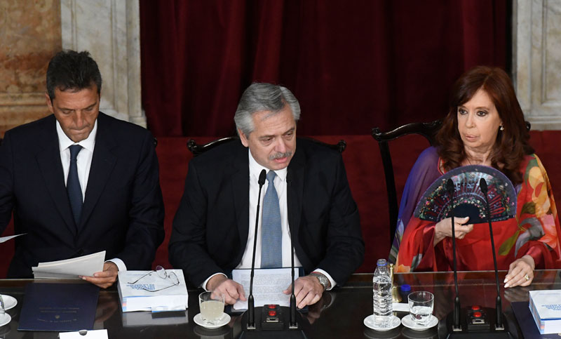 El presidente habló de Rosario y prometió la creación de una secretaría de Narcotráfico