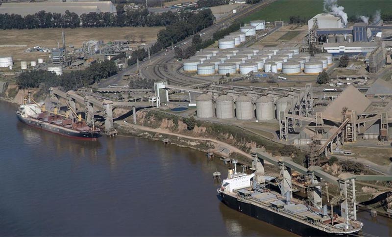 Firmas exportadoras en contra del cierre de los puertos en Timbúes