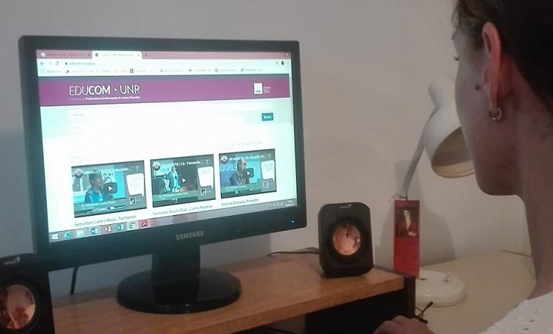 La UNR lanzó «Educom», la primera plataforma audiovisual de apoyo educativo