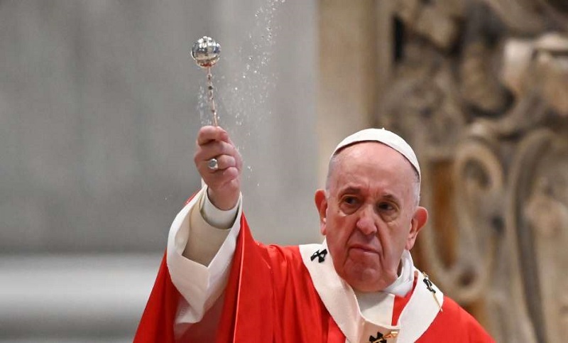 Francisco da inicio a la Semana Santa con un mensaje centrado en el coronavirus