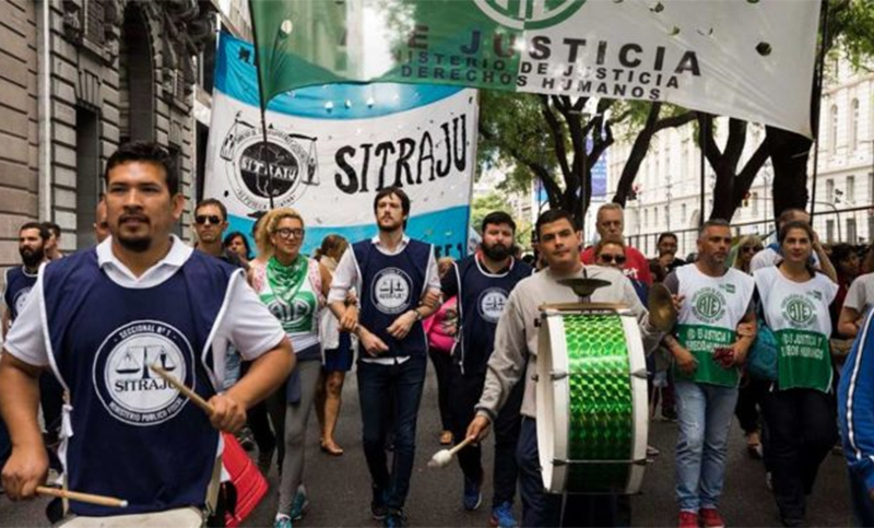 El sindicato de trabajadores judiciales donó 160 mil pesos en alimentos para comedores