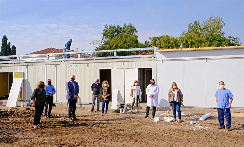 La obra del Hospital Modular de Granadero Baigorria tiene un avance del 80%