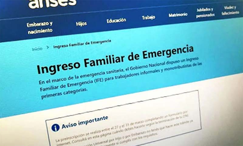 Acreditan el IFE a los que optaron cobrar por CBU y con DNI terminado en 1