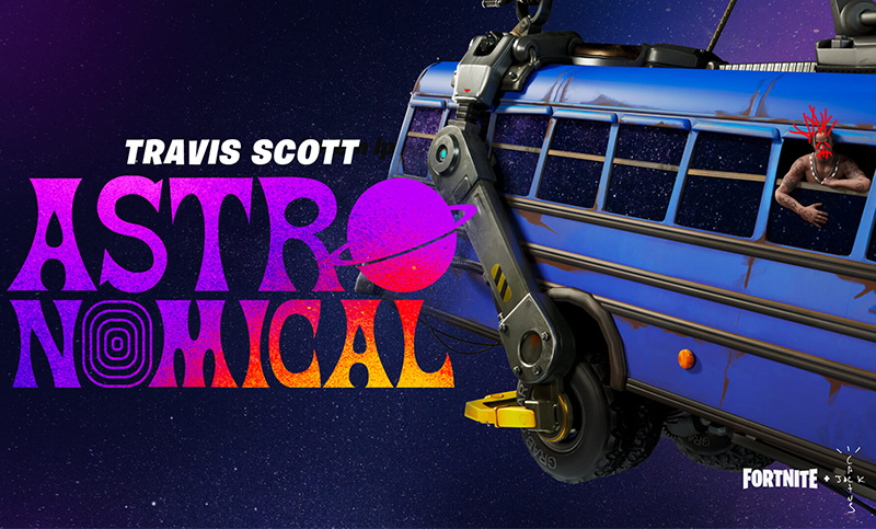 Millones de personas presenciaron el recital en vivo del rapero Travis Scott en Fortnite