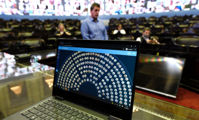El Congreso se prepara para la primera sesión virtual de su historia