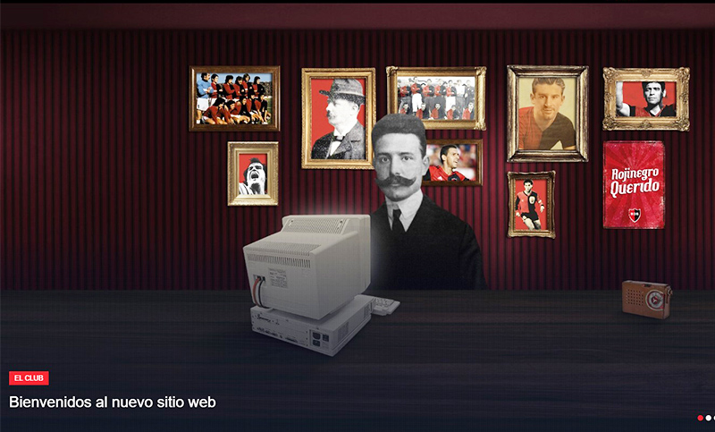 Newell’s relanzó el sitio web con una imagen de Messi