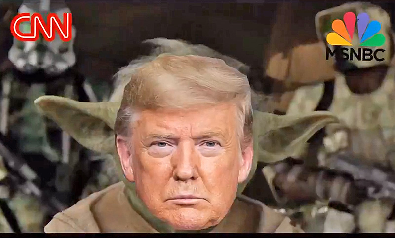 Trump degüella a medios opositores en un spot electoral por el Día de la Guerra de las Galaxias