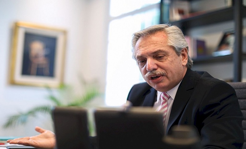 Alberto Fernández participó del Tedeum de forma virtual