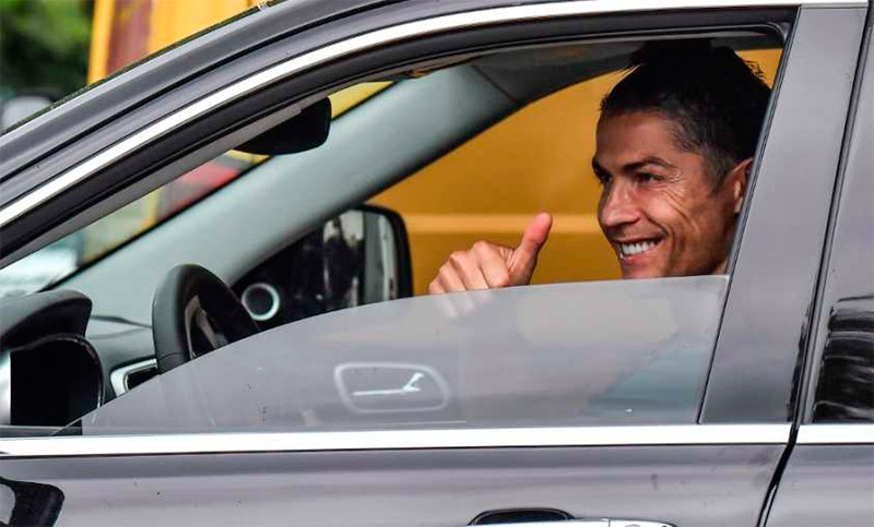 Cristiano volvió a entrenar con la Juventus después de un largo parate