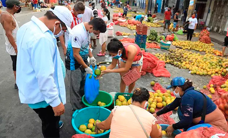 Los trabajadores informales, entre «morir de hambre o por el virus»
