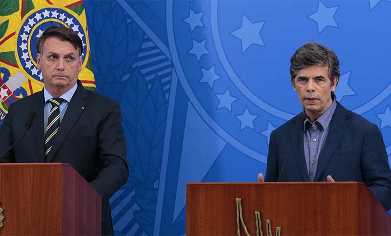 Renunció el ministro de Salud de Brasil por divergencias con Bolsonaro, es el segundo en 28 días