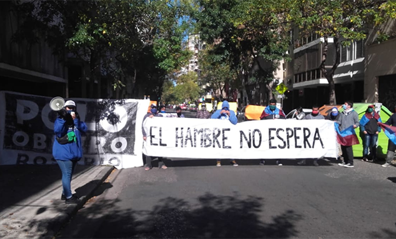 Protestas de organizaciones sociales en plena cuarentena: reclaman agua potable y asistencia alimentaria