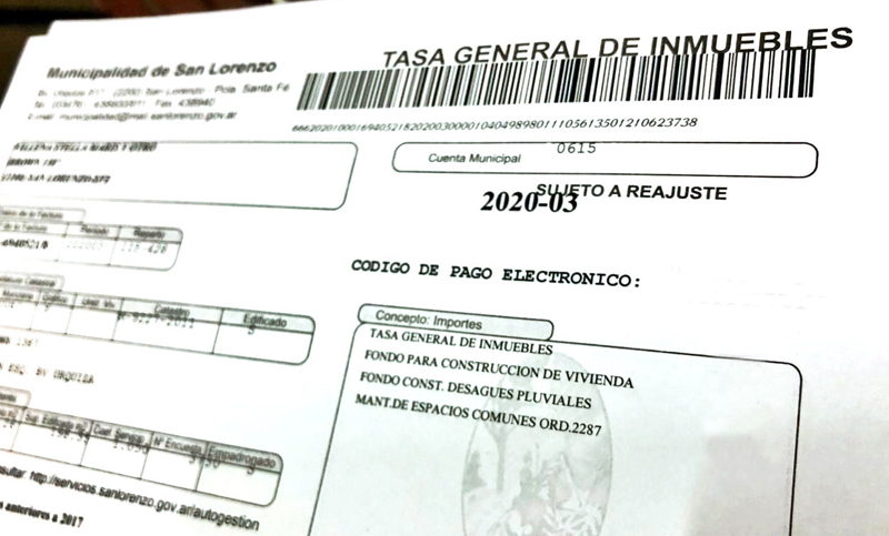 San Lorenzo reducirá en un 20 por ciento el valor de la TGI de mayo