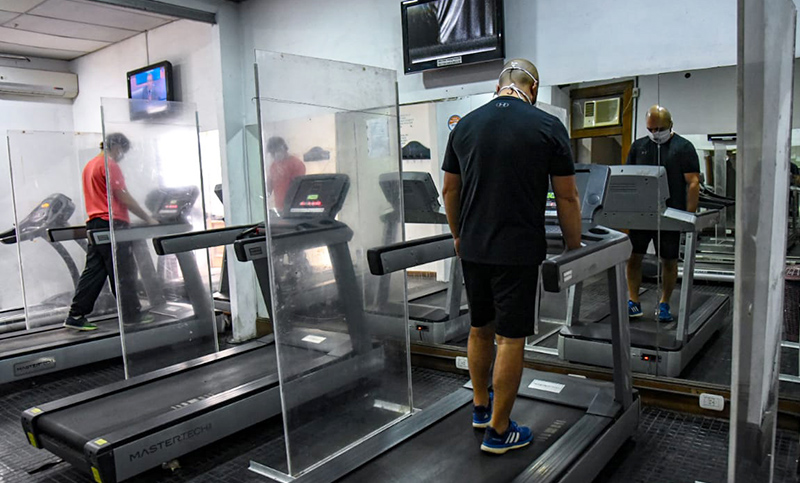 La Municipalidad recorrió los centros deportivos que reanudaron sus actividades