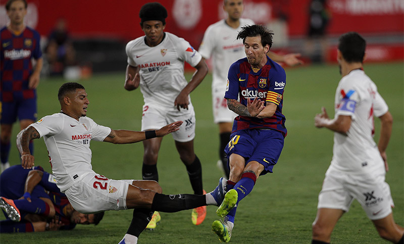 Barcelona empató con Sevilla y Messi no pudo anotar el gol 700