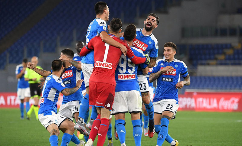 Napoli ganó por penales y se consagró campeón de la Copa Italia
