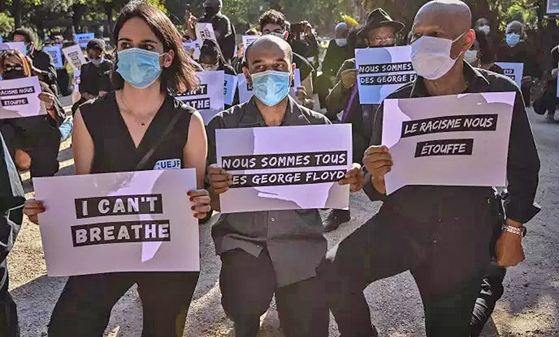 Una veintena de manifestantes fueron detenidos en unas protestas en París contra la violencia policial