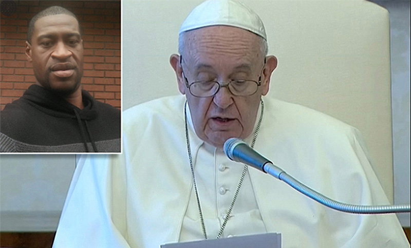 Francisco pidió «no tolerar ningún tipo de racismo» y recordó a George Floyd