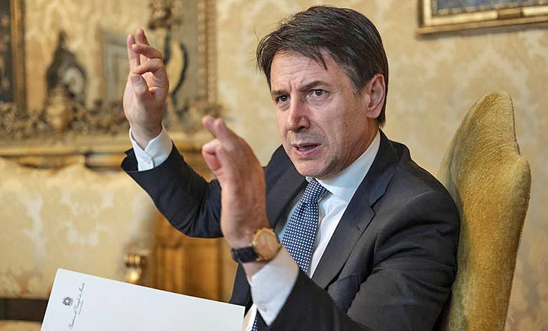 Conte convocará a la oposición para su «plan de recuperación de Italia» tras la pandemia