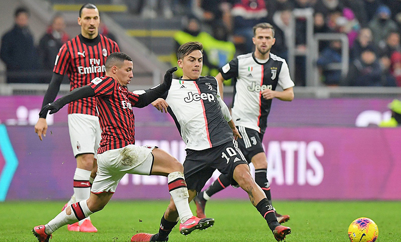 En el regreso del fútbol de Italia, Juventus y Milan buscarán llegar a la final de la copa