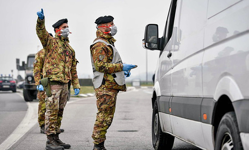 Italia moviliza al Ejército por un nuevo foco de coronavirus en el Sur