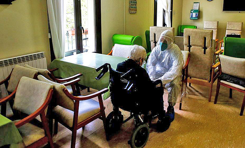 Murió el 15 % de los residentes de servicios sociales en Madrid