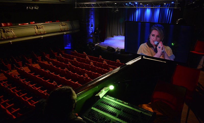 Rosario fue escenario de la primera obra de teatro en vivo, sin público y por streaming a todo el país