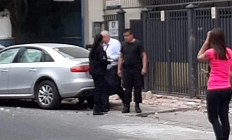 El presidente de la Corte santafesina perdió el control de su vehículo y chocó